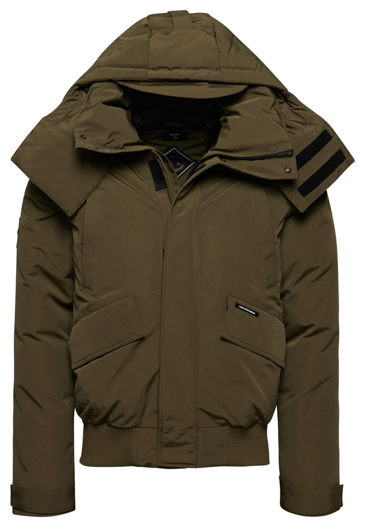 Superdry Herren Expedition Everest Bomber-Steppjacke Verwaschenes Kaki XL