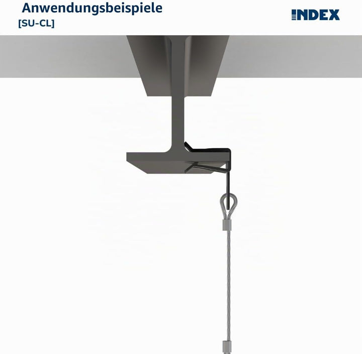 Index sucl04 – Clip Horizontal für Holzbalken Dick 3 – 10 mm