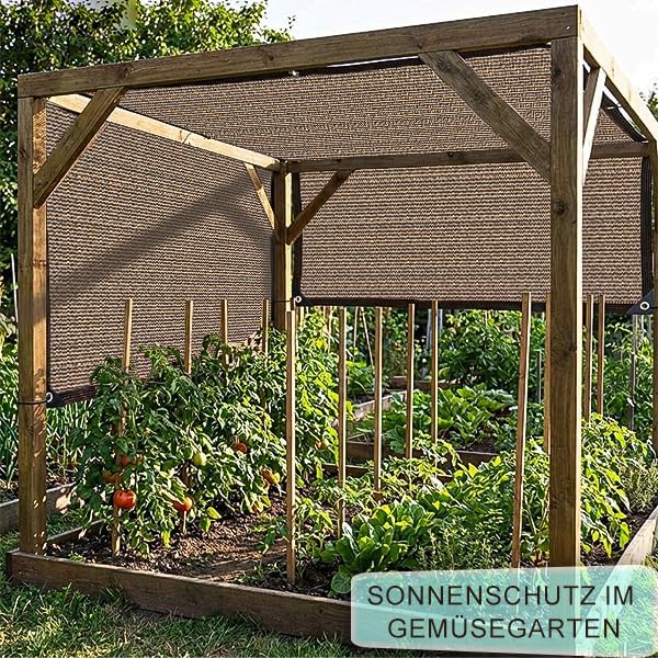 Schattennetz Beschattung Für Terrassenüberdachung Sonnenschutznetz Sonnensegel Atmungsaktiv 80% UV-S