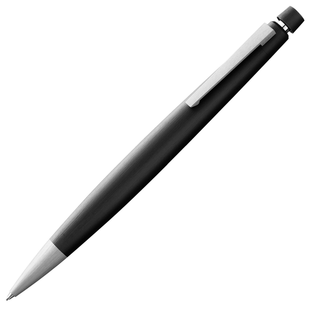 LAMY 2000 Druckbleistift 101 – Bleistift in der Farbe Schwarz, matt mit Radiertip – 0,5mm Feinstrich