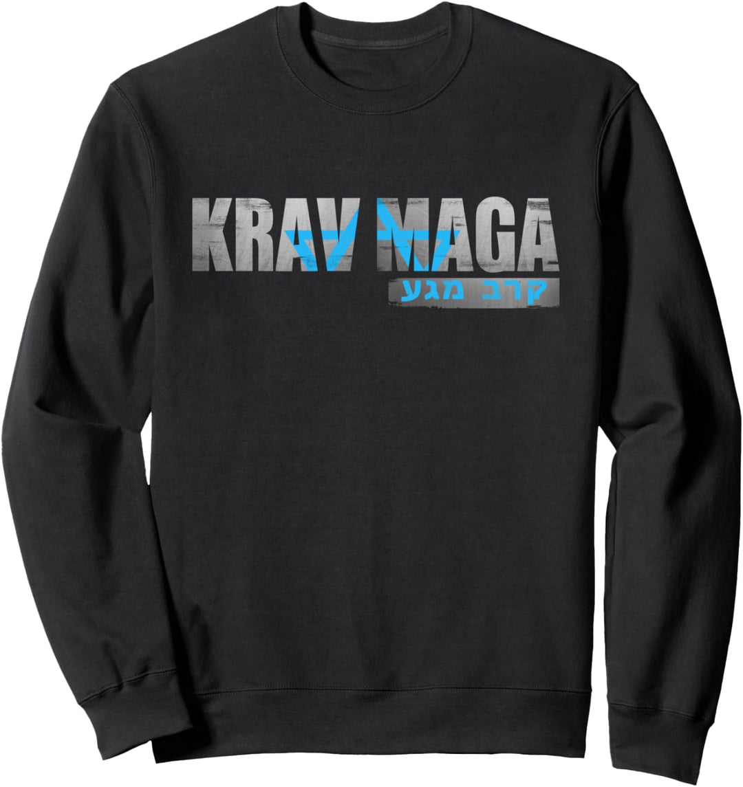 Krav Maga Israeli Combat System Hebrew Vintage Sweatshirt