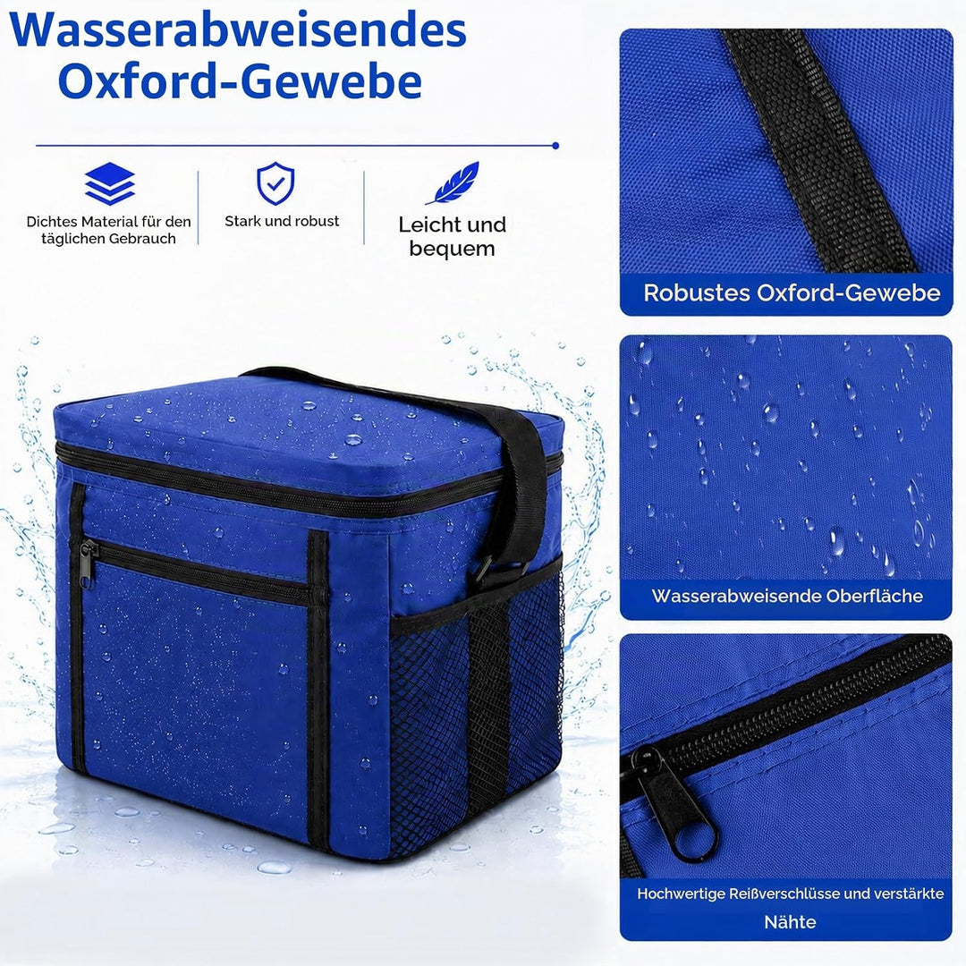 Kühltasche,10L Kühltasche Faltbar,Faltbar Isoliertasche,Picknicktasche,Tragbar Lunchtasche,Wasserdic