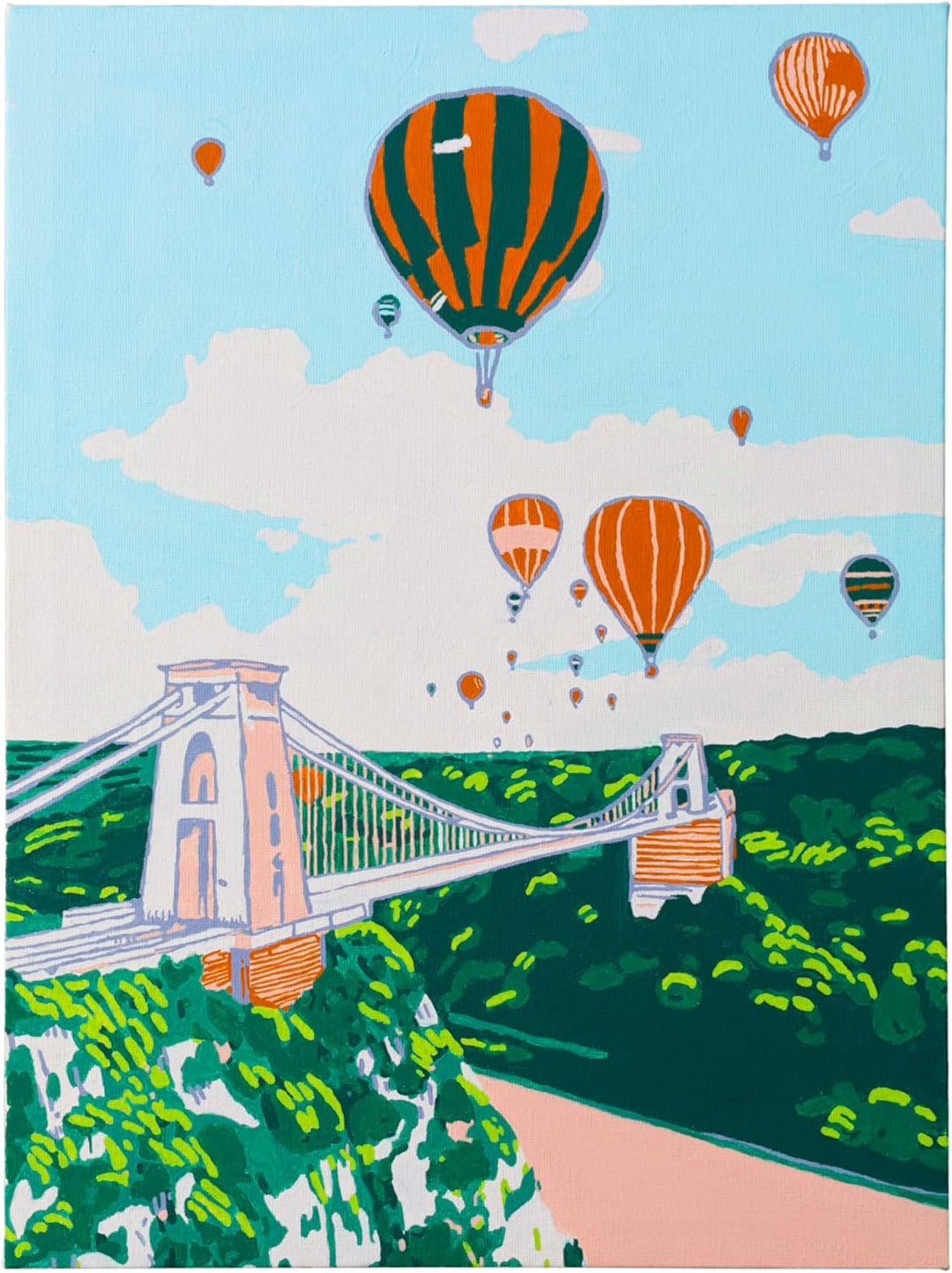 Dabble Malen-nach-Zahlen Kit - Malen nach Zahlen für erwachsene Anfänger mit Leinwandrahmen, Malset