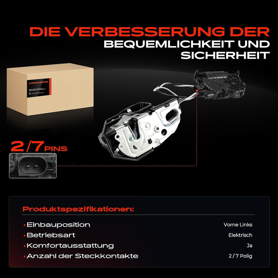 Frankberg Türschloss Stellmotor Vorne Links Kompatibel mit 5er Gran Turismo F07 520 528 530 535 550