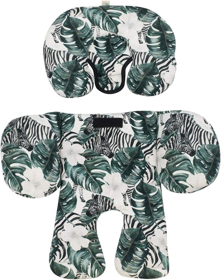 JYOKO Kids Sitzverkleinerer Antiallergikum Universal Baby 100% Baumwolle (Zebra, Enthält Kopf-, eine