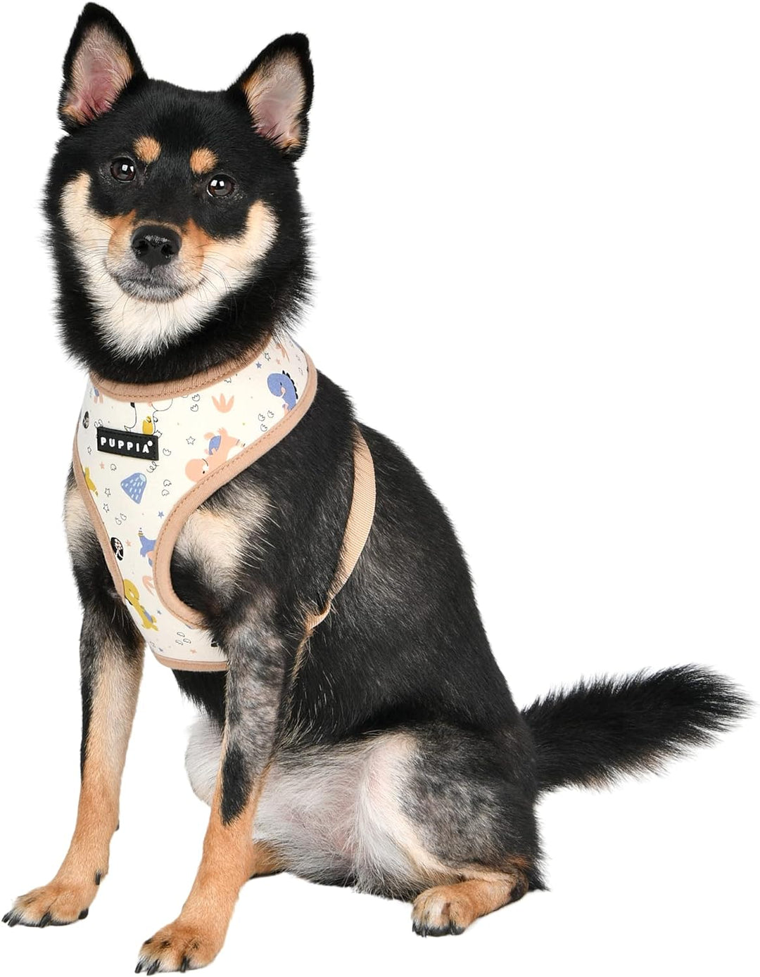 Puppia Spring and Summer Fashion Over-The-Head Hundegeschirr, Beige_Minmi, Grösse M Beige_Minmi Medi