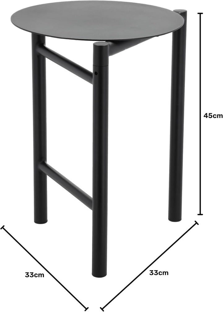 Zone Denmark Disc Stool, Hocker aus Stahl, Kleiner Schemel/Trittschemel für Kinder und Erwachsene, T
