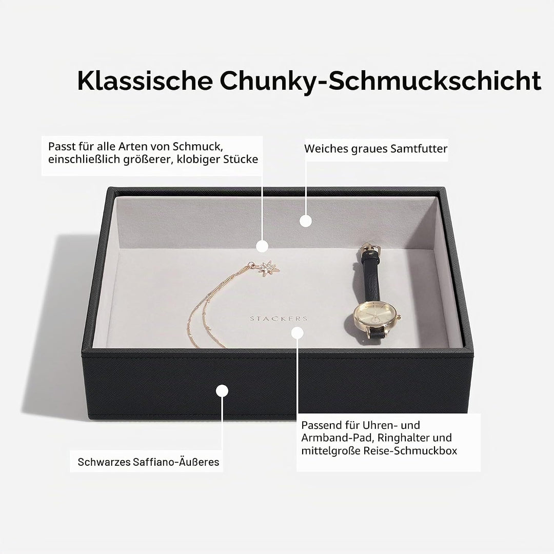 Stackers Schwarz Klassisch Schmuckschatulle - 5