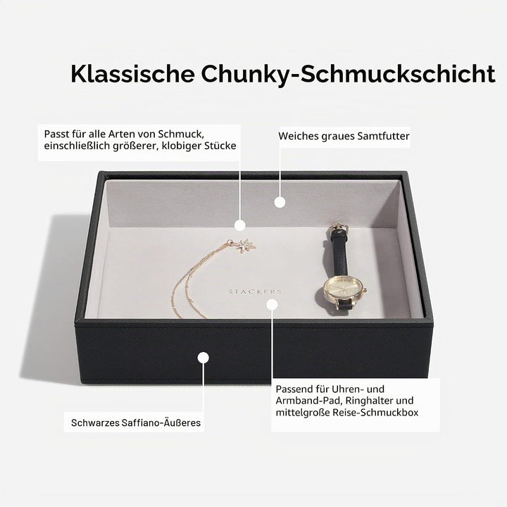 Stackers Schwarz Klassisch Schmuckschatulle - 5