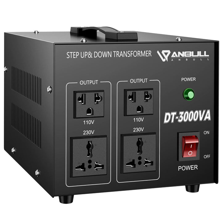 Anbull DT- 3000W Spannungswandler Ringkern-Transformator, Spannungswandler 110V auf 230V, Step up do