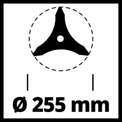 Original Einhell Dickichtmesser 255 (passend für alle Einhell Sensen, Ø 255 mm Durchmesser)