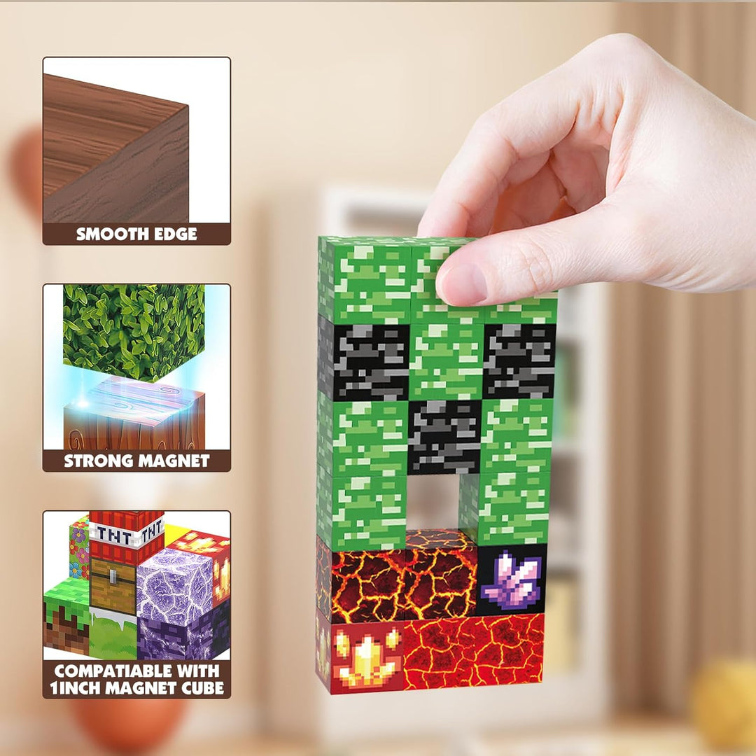 Magnetische Bausteine 100 Teile Baue Diamant Mines Welt Magnet Spielzeug Kinder ab 3 Jahre Magnetblö