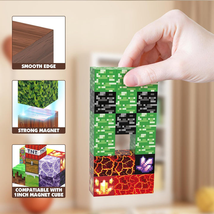 Magnetische Bausteine 100 Teile Baue Diamant Mines Welt Magnet Spielzeug Kinder ab 3 Jahre Magnetblö