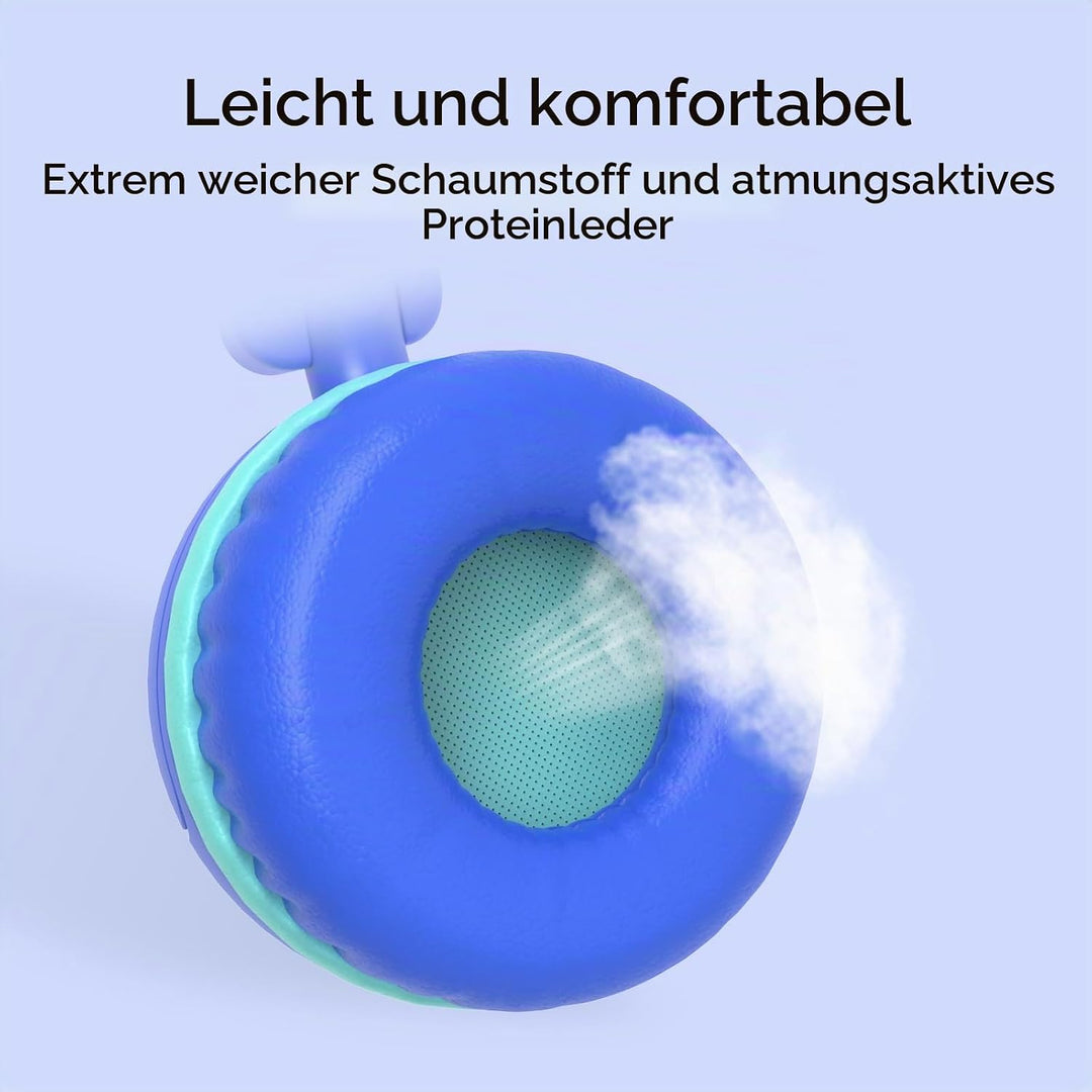 Kinder kopfhörer, Kopfhörer für Kinder mit Kabel, faltbar, Stereo Sound, Sichere Lautstärkebegrenzun
