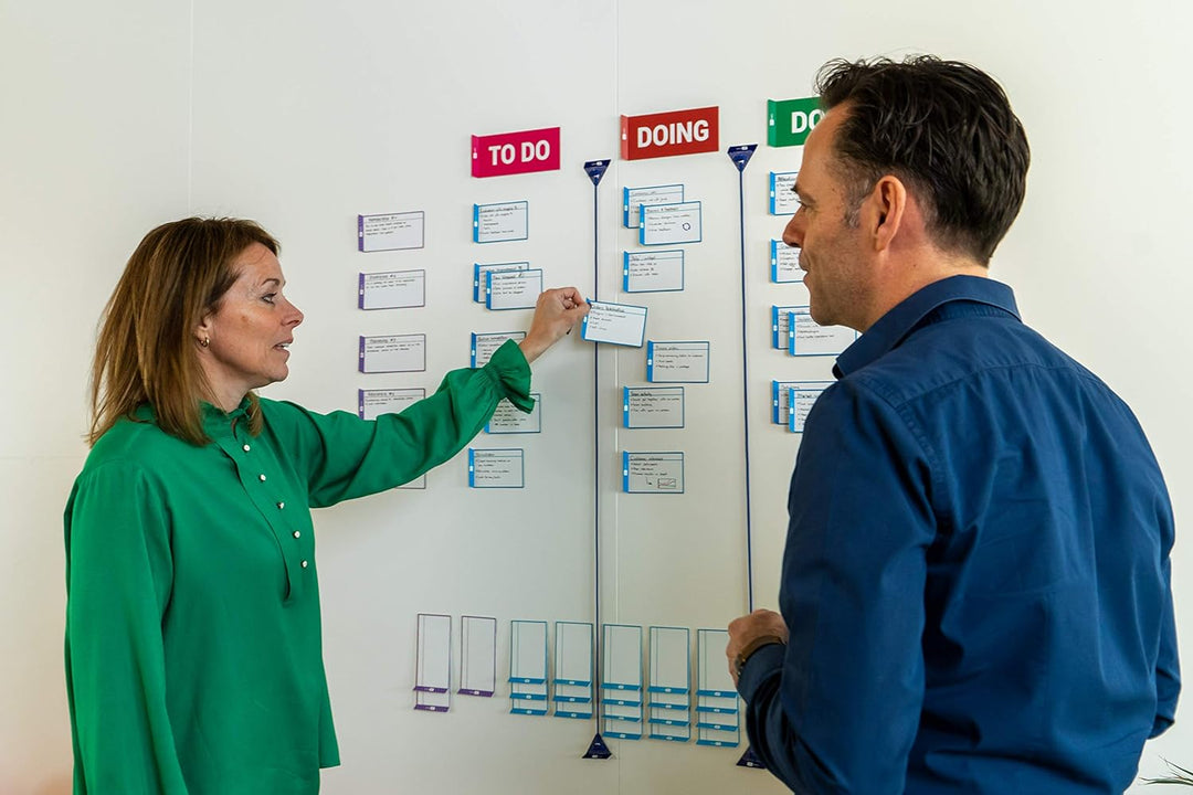 PATboard Scrum board und Kanban Tafel Basis Toolset Magnetisch - Magnetkarten für agiles Projektmana