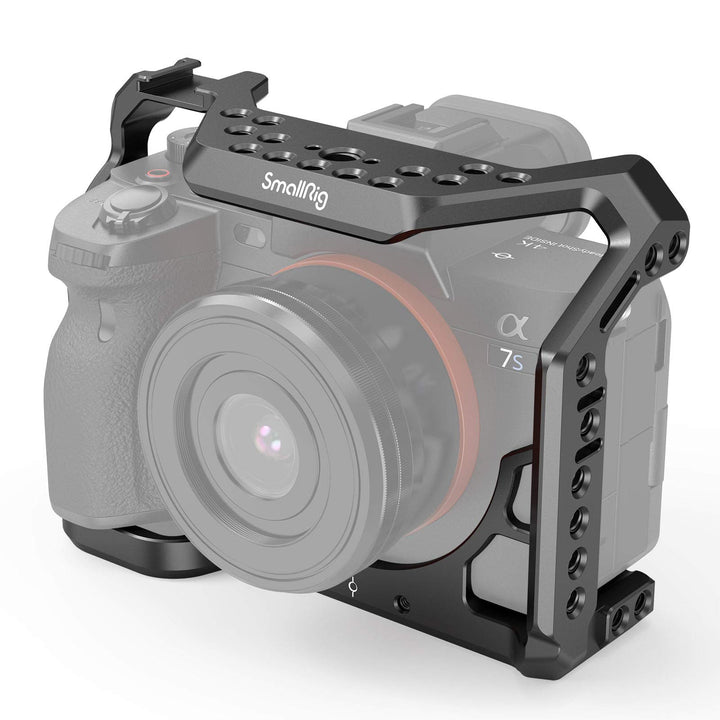 SMALLRIG A7SIII Cage Käfig für Sony A7S III Kamera mit Cold Shoe Schuh und Positionierungslöchern -