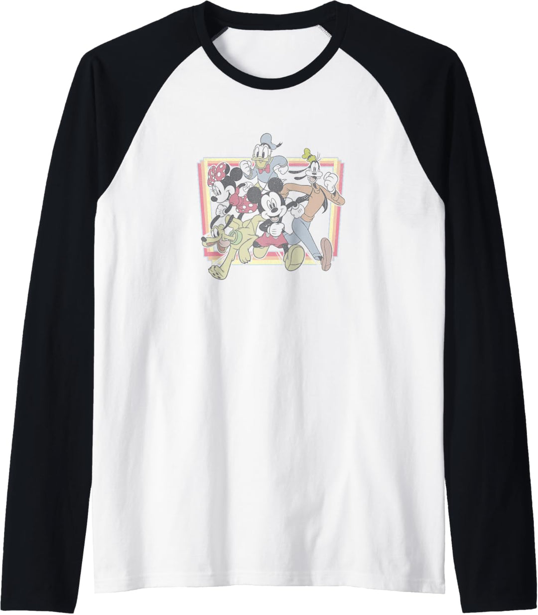 Disney Mickey Mouse & Friends Burst Through Portrait Raglan