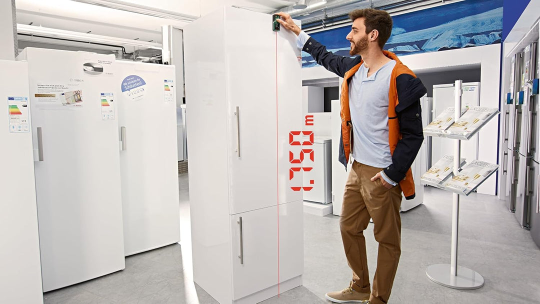 Bosch Laserentfernungsmesser UniversalDistance 50 (Distanz bis 50m präzise messen, Messfunktionen, S