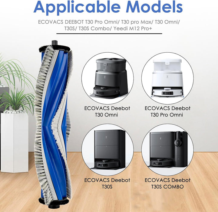 (3 Stück) T30S Pro Omni Rollenbürsten für ECOVACS DEEBOT T30S Pro Onmi/ T30 Pro Omni/ T30 Omni/ T30S