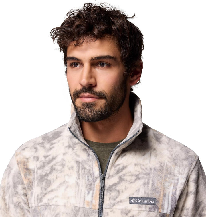 Columbia Herren Printed Jacket Steens Mountain Bedruckte Jacke City Grey Deschutestrees M, City Grey