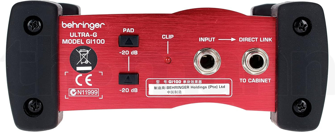 Behringer ULTRA-G GI100 Professionelle batterie-/phantomgespeiste DI-Box mit Gitarren-Lautsprecher-E