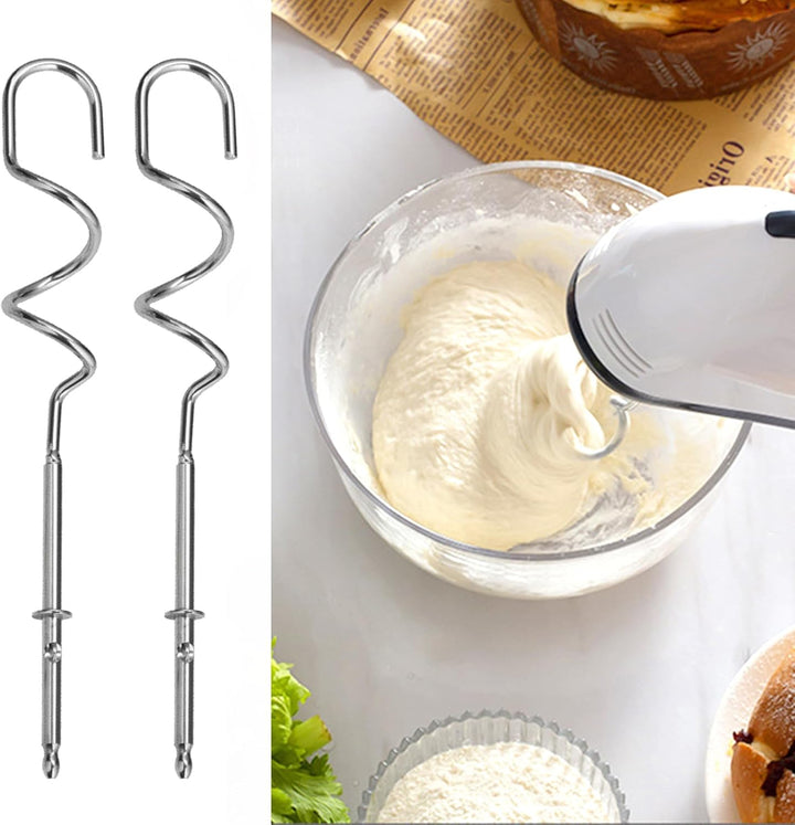 Handmixer Elektrisch, Handrührgerät Edelstahlkneter, Elektrisch Handrührgerät, 7 Stufen Handrührer M