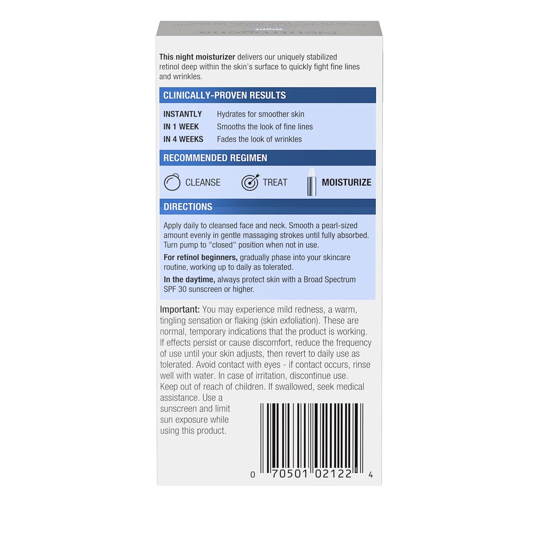 Neutrogena Rapid Wrinkle Repair Night Moisturizer - Nachtpflege, feuchtigkeitsspendend - Anti Agin,