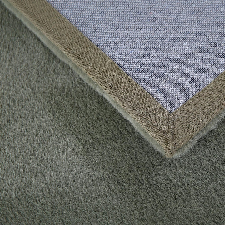 Weicher Hochflor Teppich Wohnzimme Waschbarer Teppich im modernen Stil Unicolor & Einfarbig Läufer T