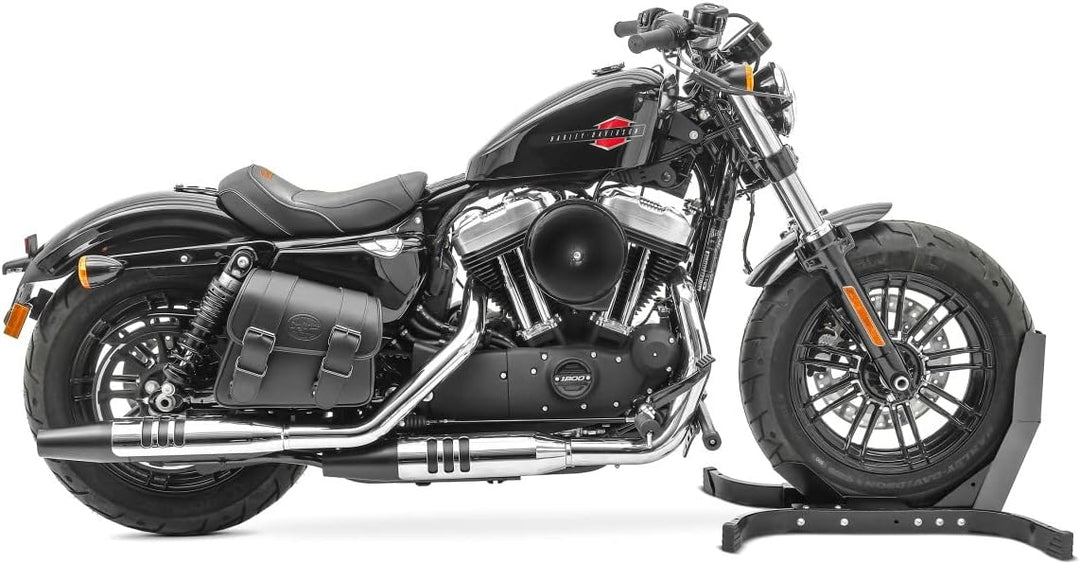 BS-Motoparts Satteltasche für Hyosung Aquila GV 125 Montana Schwarz rechts