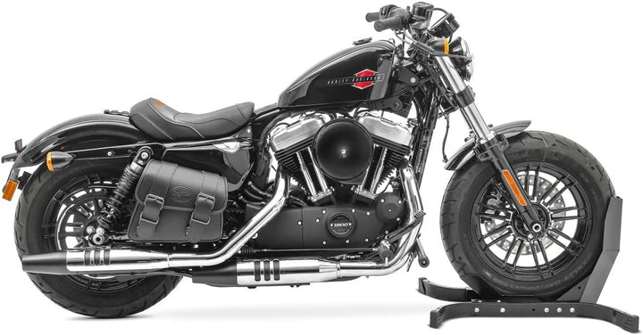 BS-Motoparts Satteltasche für Hyosung Aquila GV 125 Montana Schwarz rechts