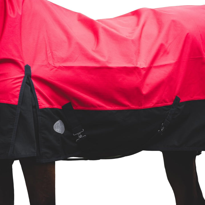 Pferdedecke 1200D High Neck 50g, 100g, 200g Weidedecke Winterdecke Regendecke Turnout : 200g Red/Bla