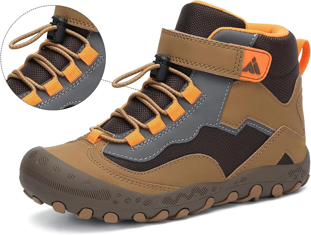 Mishansha Kinder Wanderschuhe rutschfest Leicht Trekking Wanderstiefel für Jungen Mädchen Gr.24-38 B