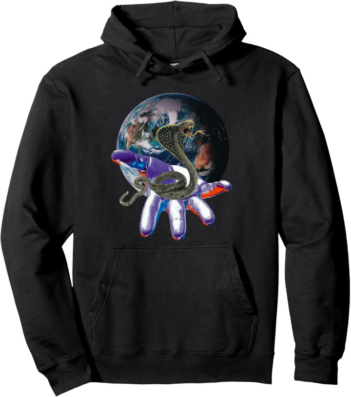 Cobra Schlange Motiv Terrarium giftiges Reptil Schlangen Pullover Hoodie