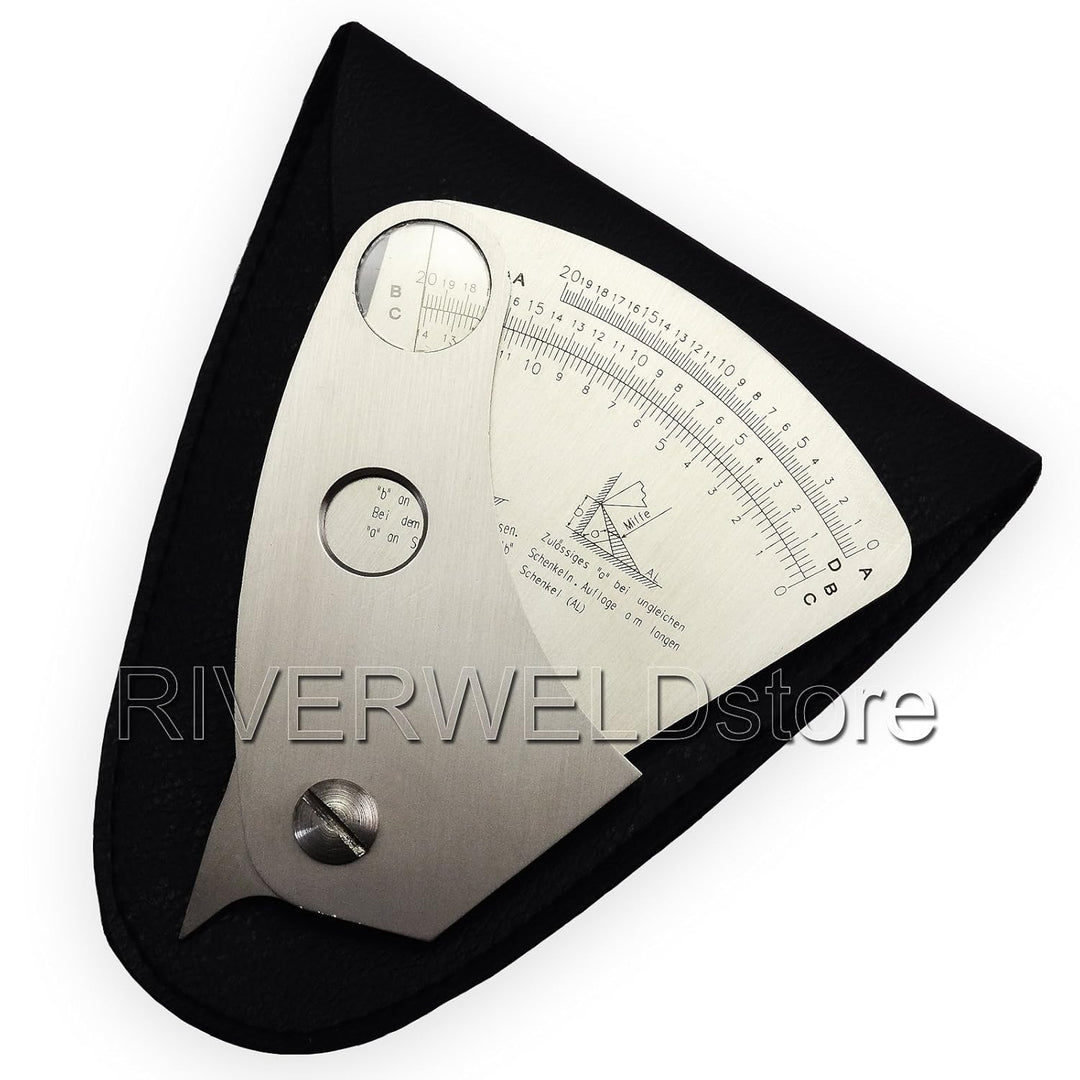 RIVERWELD Fächerförmiges Schweissmessgerät Sektorschweissmessgerät prüft Winkel von Schweissnähten S