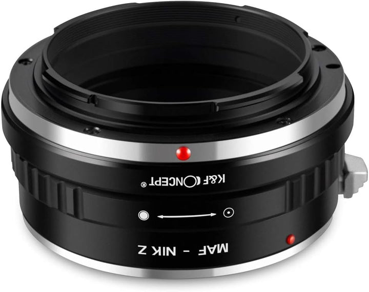 K&F Concept MAF-NIK Z Bajonettadapter Objektiv Ring für Minolta SA AF MAF Objektiv auf Nikon Z 7 und