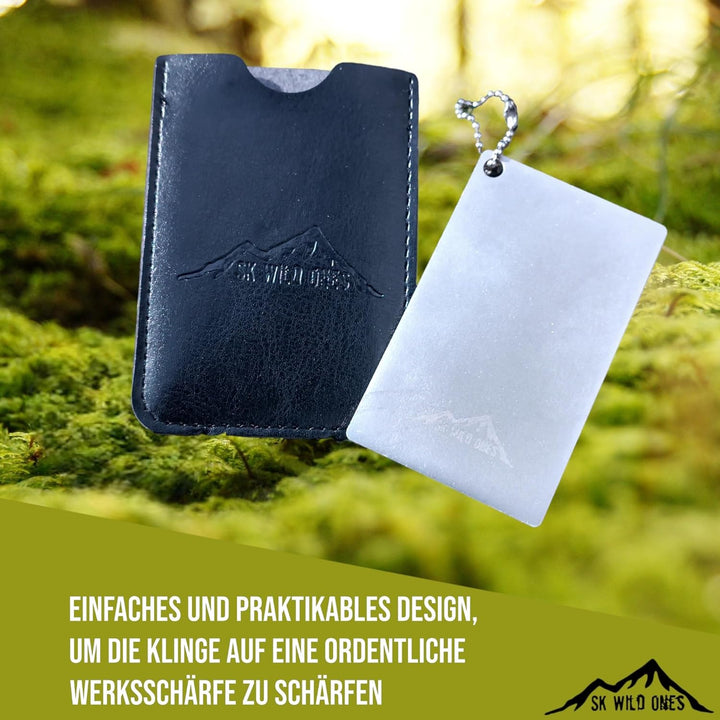 SK Wild Ones® Outdoor Schleifstein Messer - Messer Schärfen Diamant grob & fein - Wetzstein für Mess
