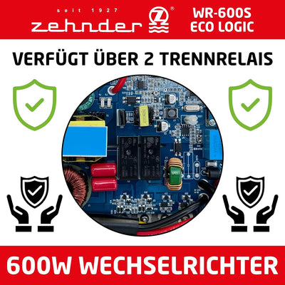 Zehnder WR-600S ECOLOGIC - Smart Micro Wechselrichter mit APP Steuerung - Effizientes Energiemanagme