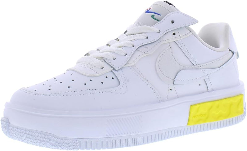 NIKE Damen Air Force 1 Sneaker 38.5 EU White Photon Dust Opti Yellow Summit White, 38.5 EU White Pho