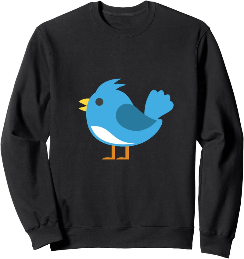 Niedlicher blauer Vogel Sweatshirt