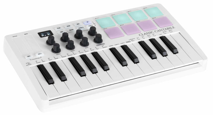 Classic Cantabile M25-AIR Wireless MIDI Controller Keyboard - Übertragung per Bluetooth - kompatibel