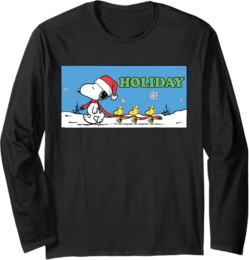 Peanuts Snoopy and Woodstock Holiday Langarmshirt