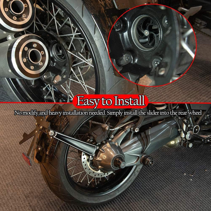 Motorrad hinten Refit Rad Gabel Achse Sliders Cap Pad Crash Protector Kompatibel mit R NINE T 2014-2