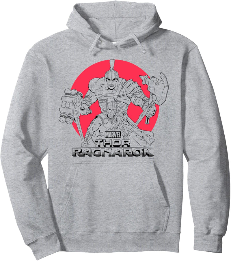 Marvel Thor: Ragnarok Hulk And Thor Action Pose Pullover Hoodie