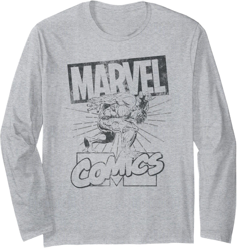 Marvel Hulk Comics Hulk Lift Black Langarmshirt