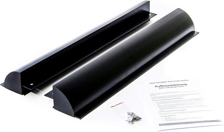 WATTSTUNDE Solarmodul Kabeldurchführung - Haltespoiler Dachbefestigungen Dachdurchführung in schwarz