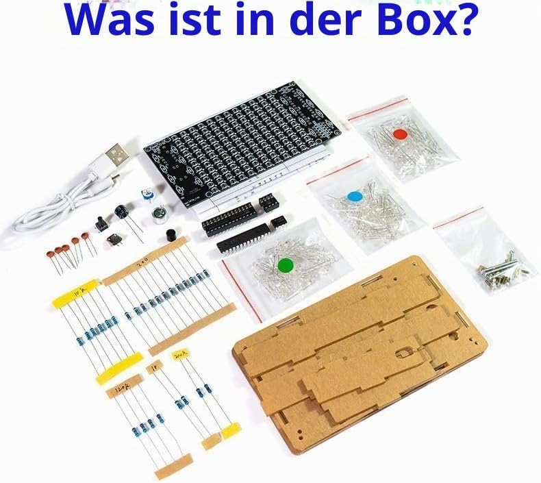 DIY Elektronik Bausatz, LED-Licht Musikalische Spektrum Elektronik Kit, Löten Bausatz mit Bauteilen,