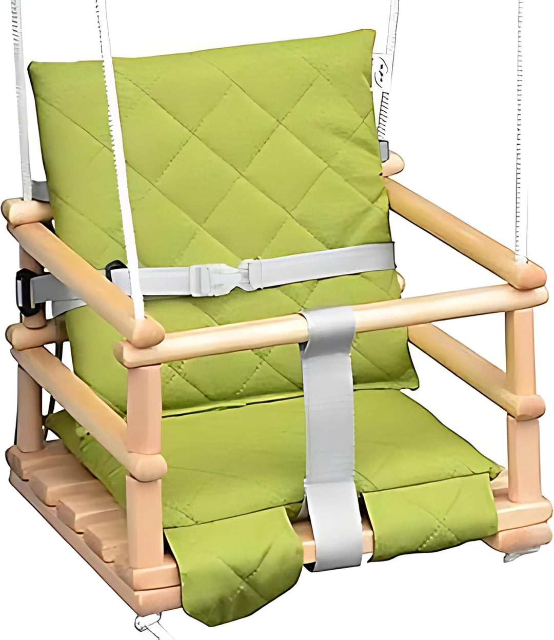 Holz Babyschaukel, Kinderschaukel, Schaukel für Kinder Schaukel 3 in 1 + SICHERHEITSGURT, Kleinkinds