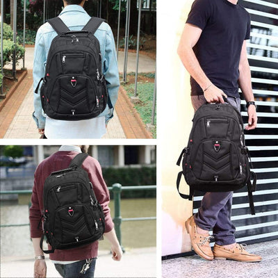 NEWHEY Laptop Rucksack Herren 17 Zoll Schulrucksack Jungen Teenager 17,3 USB Arbeit Business Wasserd