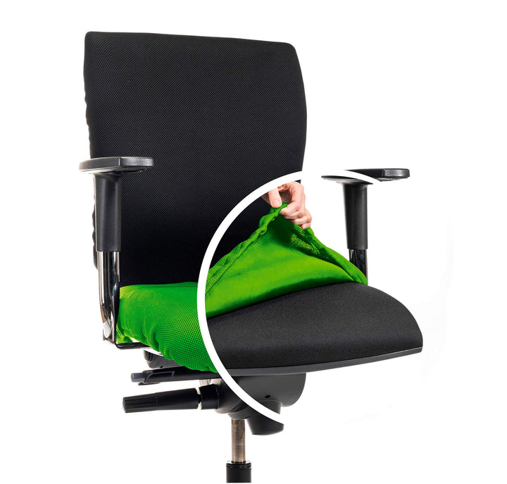 Bürostuhlbezug für die SITZFLÄCHE (Grösse Standard) - Sitzflächengrösse ca. 40-52 cm Breite und ca.