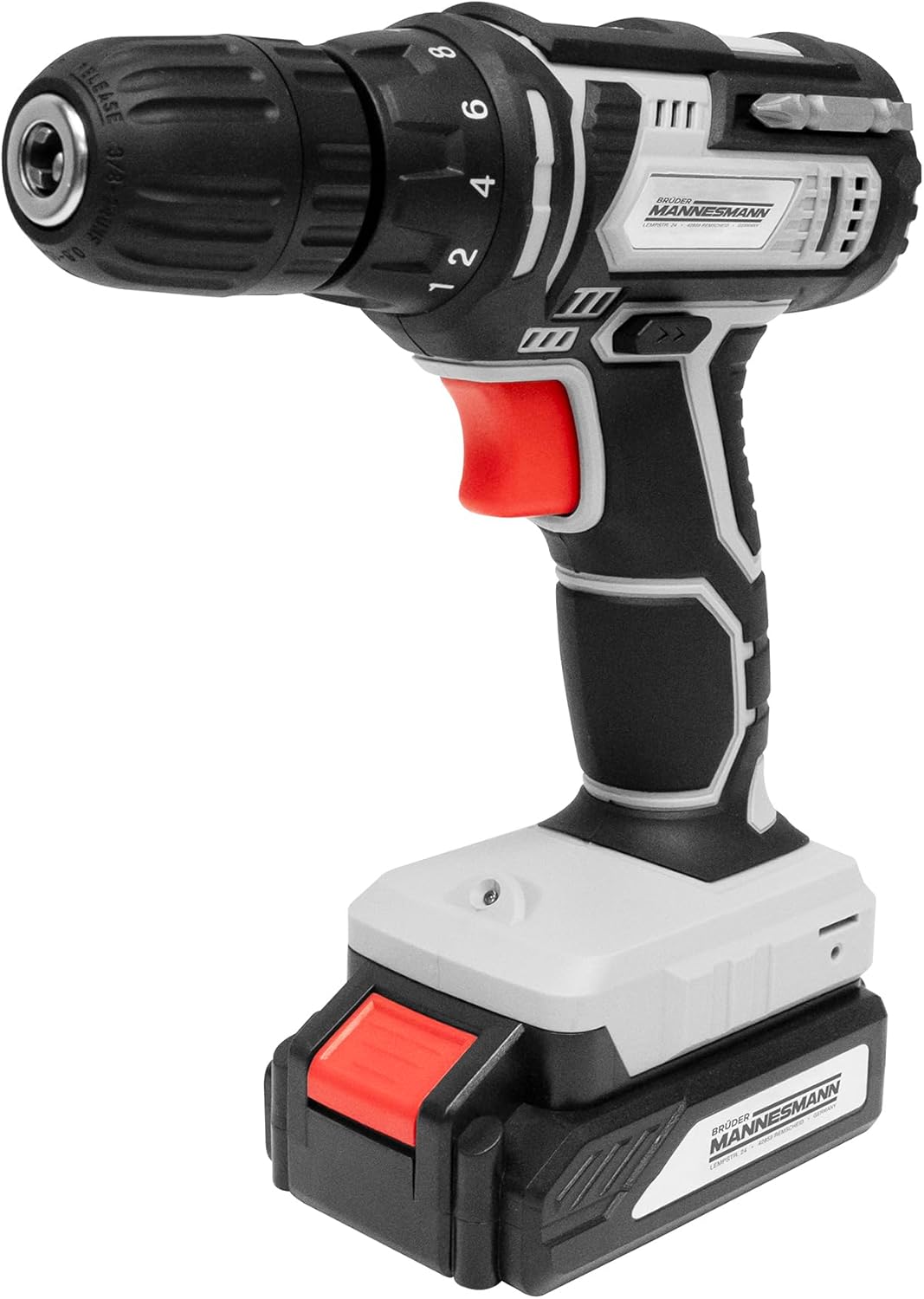 Brüder Mannesmann Werkzeugkoffer, mit Akku-Bohrschrauber, 20 Volt, Lithium-Ionen, 75-teilig | M17578